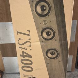 Polk Audio TSi400 Black Single Unit Open Box TSi Series  Standing Tower Speaker