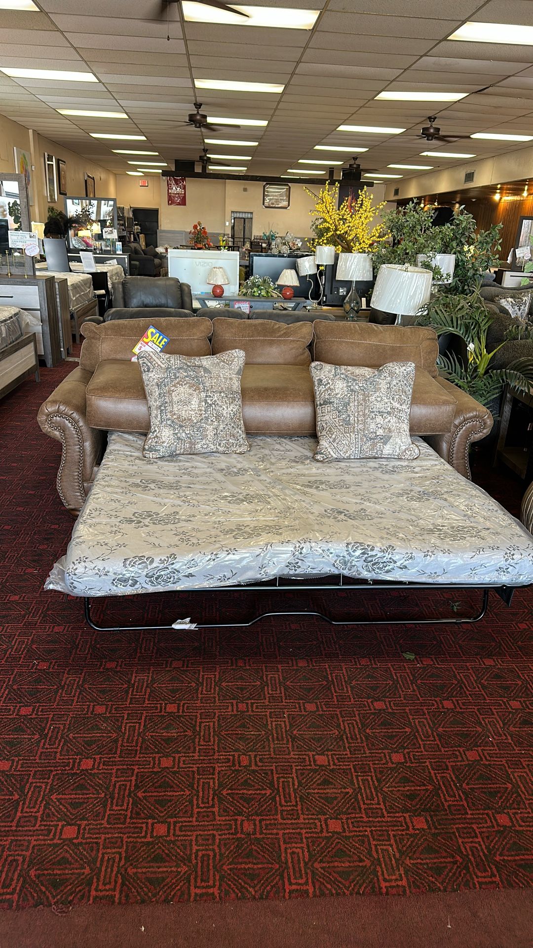 Queen Size Sleeper Sofa By Ashley’s
