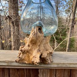 Large fishbowl Driftwood handblown