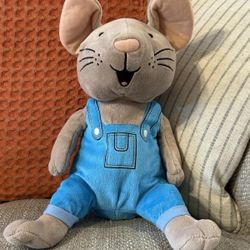 Kohl's Cares If You Give A Mouse A Cookie 15" Plush Stuffed Toy Blue Overalls 