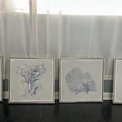 Coral Print Decorative Art 