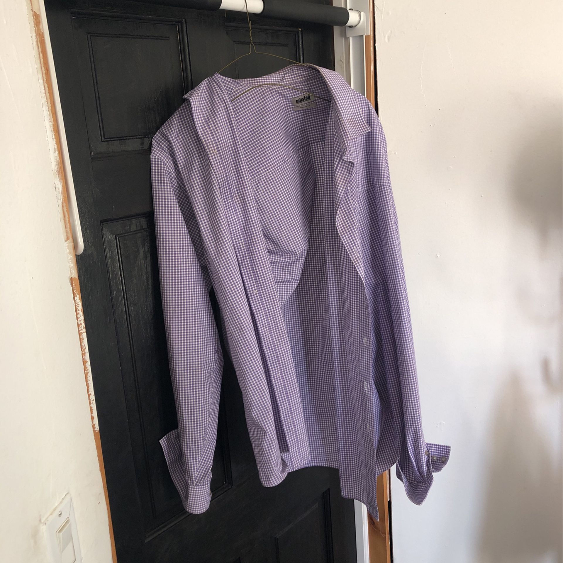 Purple Dress Shirt Big