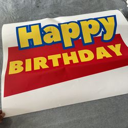 Toy Story Birthday Banner 