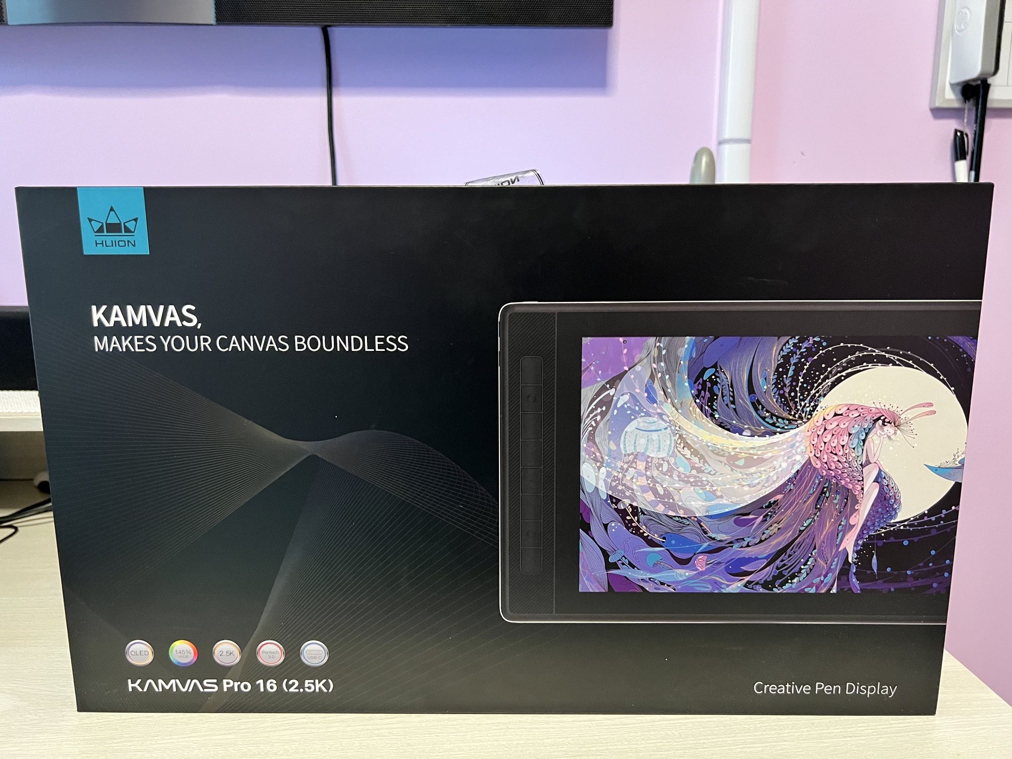 2022 HUION KAMVAS Pro 16 2.5K QHD Drawing Tablet