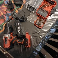 Black And Decker Cordless Drill,craftsman Screws.1 Battery,charger