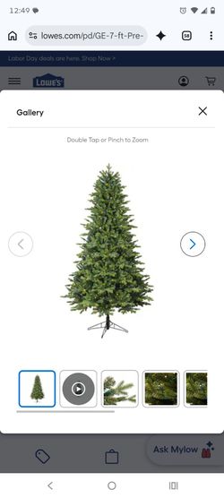 GE 7 ft Pre-Lit Artificial Christmas Tree