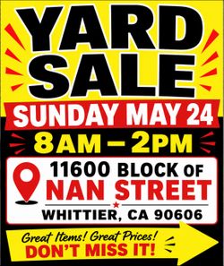 WHITTIER YARD SALE / GARAGE SALE