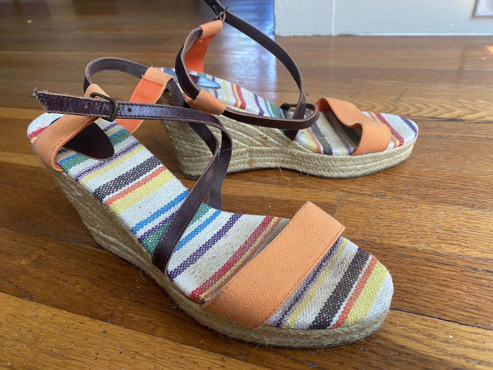 UCB Colorful Espadrille Wedges EU40