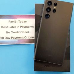 Samsung S22 Ultra 256gb Unlocked! FREE Smartwach/ Headphones. Pay $1 Today Rest in payments. NO CREDIT NEEDED FINANCING 