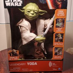 Legendary Jedi Master Yoda Interactive Talking Action Figure Box NIB