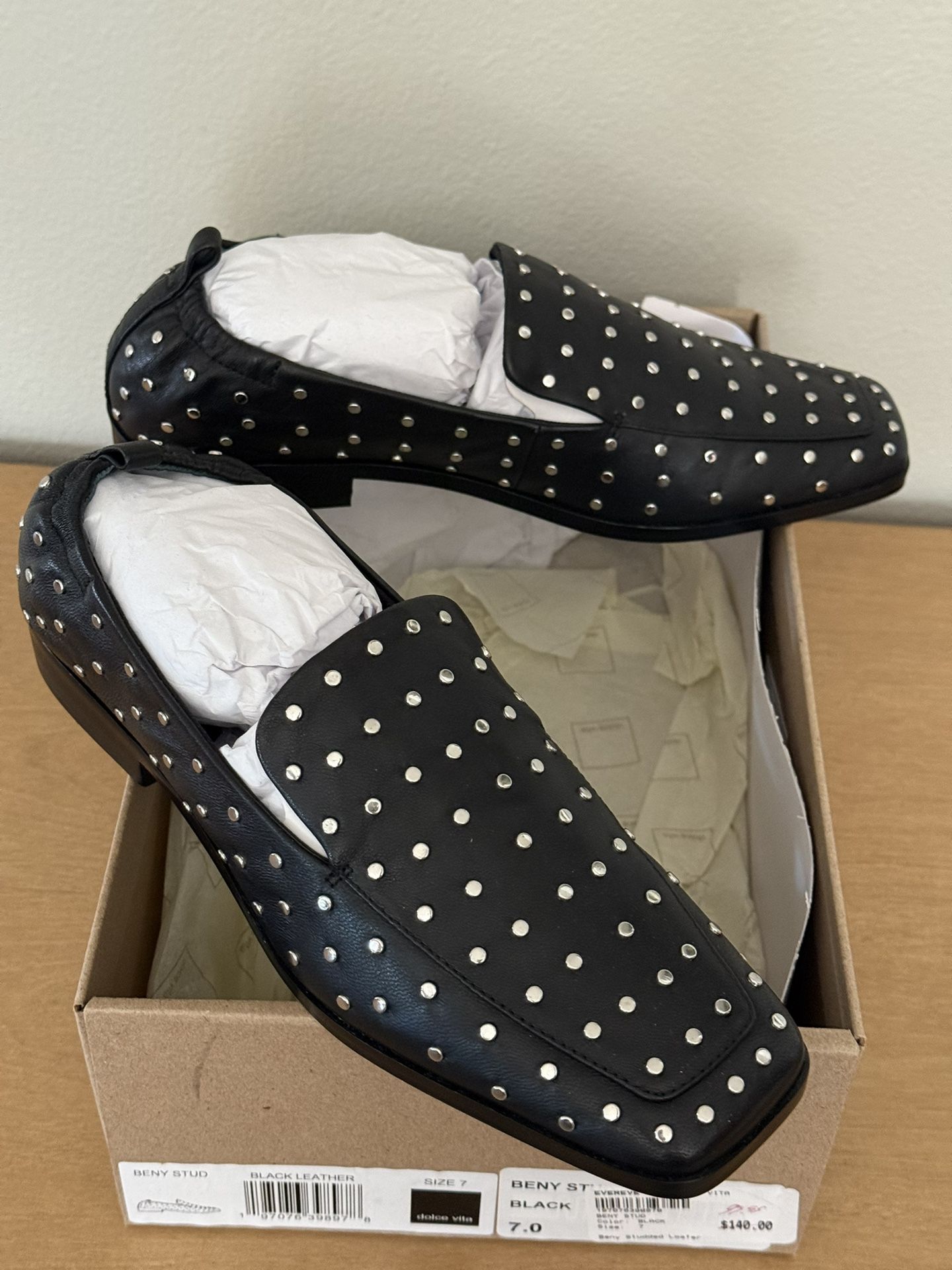 *NEW IN BOX* Studded Dolce Vita Loafers Women’s Size 7