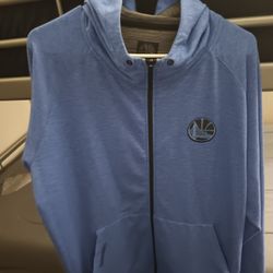 Warriors Light Zip Up Hoodie