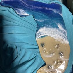 Large FL Shape Wall Decor 11 Inches 