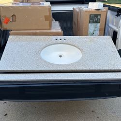 49” X 22” Bathroom Sink Vanity Top W/backsplash Never Used Nor Installed