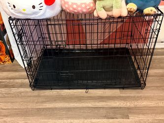 Folding Metal Dog Crate with Tray