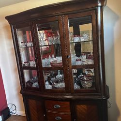 Dining Table And China Cabinet 