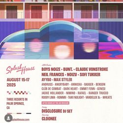 Splash House Package  2025 - WEEKEND 2