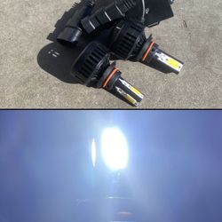 9006 HB4 6K BRIGHT WHITE 12000 LUMENS 3 SIDED LED LIGHTS $50