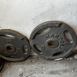 Pair Of 25lbs Olympic Size Weight Plates 