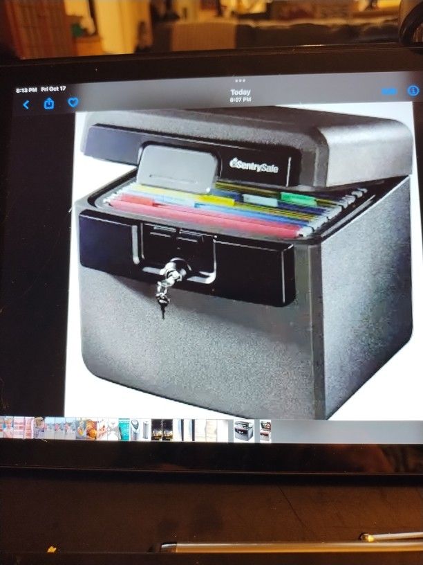 Century Safe HD 4100 Fire Resistant And Water Resistant Box Safe With Key Lock 0.65 Cubic Feetb