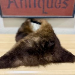 Fur Stole~Vintage 1950’s~Brown Wrap Scarf  