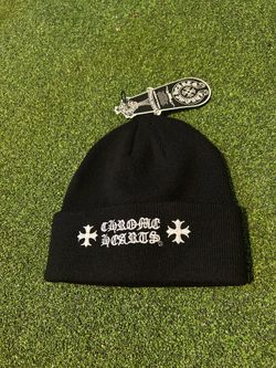 Chrome heart beanie