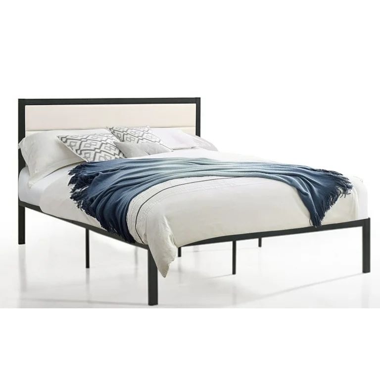 BRAND NEW COMPLETE Belle Isle Furniture Highland Modern Velvet Low Profile Upholstered Bed Full