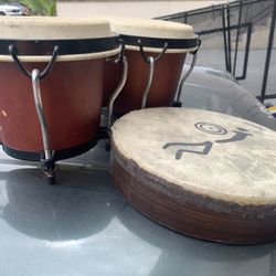 Bongos And tambourine. One Price 