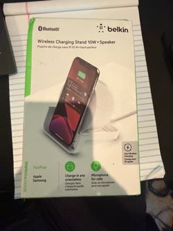 Belkin Bluetooth wireless charging stand 10w + speaker