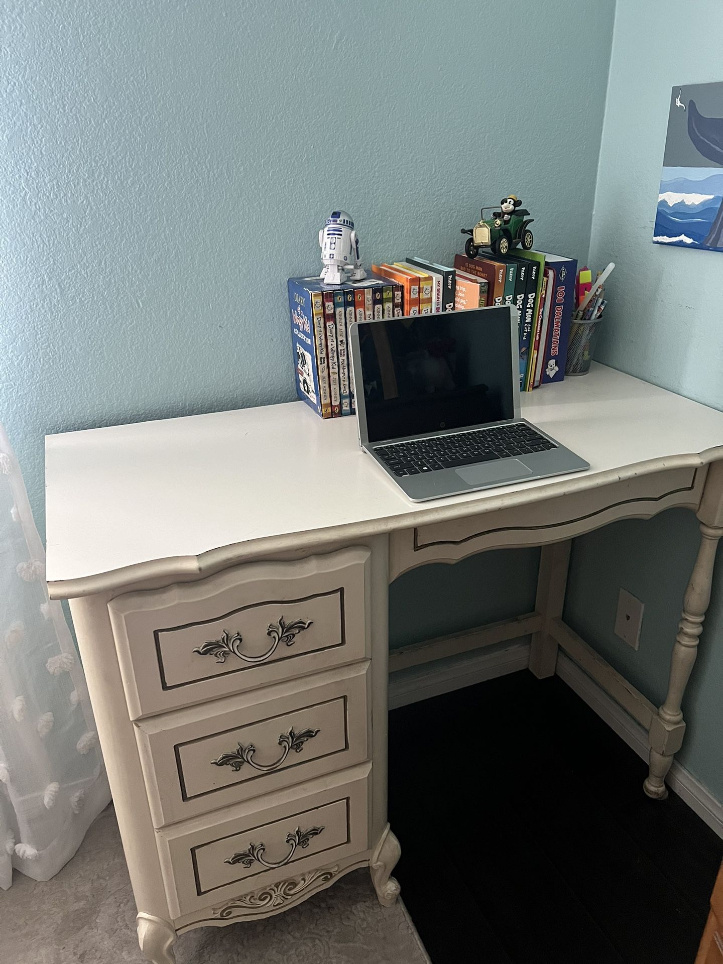 Kids Desk & Night Stand French Provincial