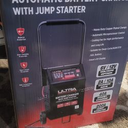 Battery Charger with Jump Starter