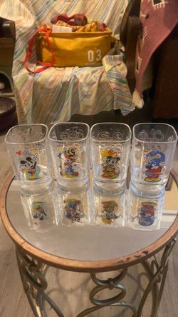 Disney Mickey Mouse Collector Glasses Set of 4