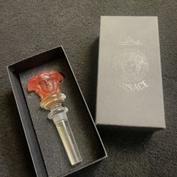 Versace Rosenthal Amber Crystal Bottle Stopper