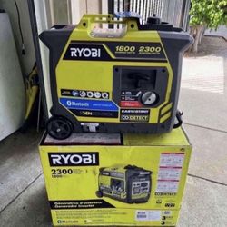 RYOBI 2,300-Watt Recoil Start Bluetooth Super Quiet Gasoline Powered Digital Inverter Generator