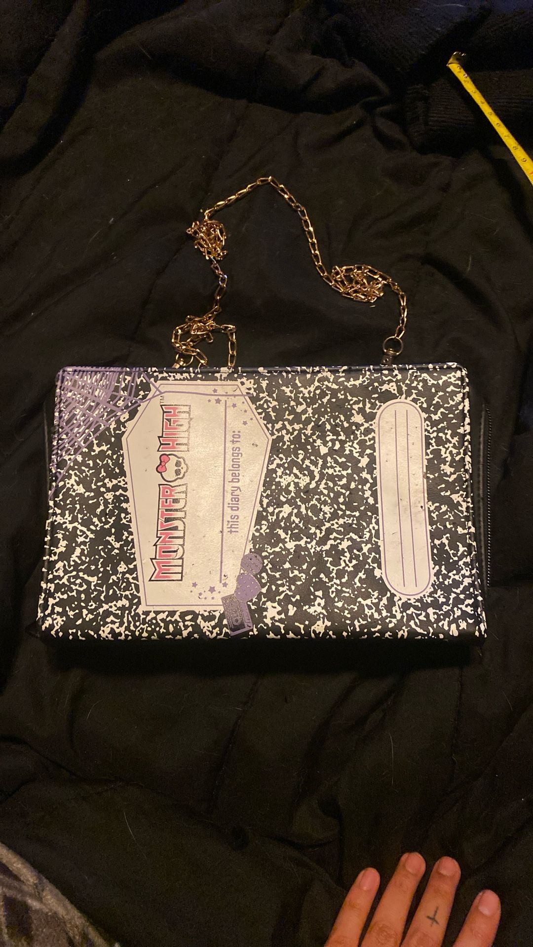 Monster High Purse , Black, 9inches By 6 Inches