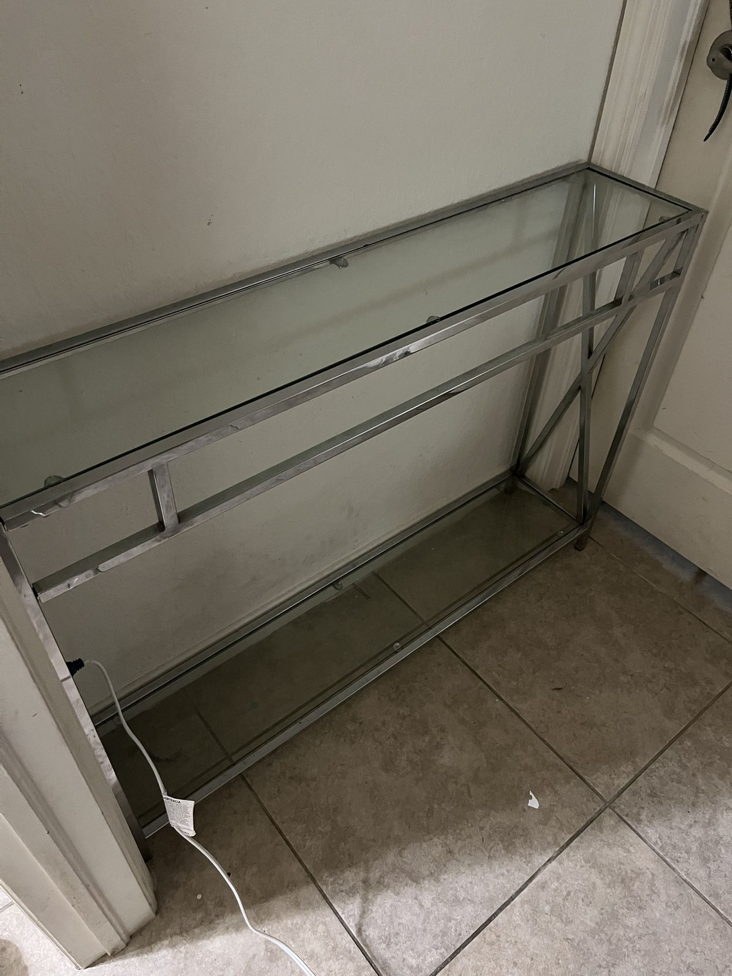 Silver Entry Table