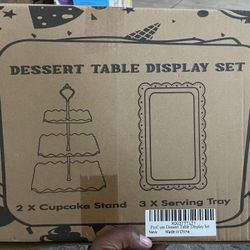 White Dessert Table Display Set 