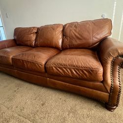 Brown Leather Couch
