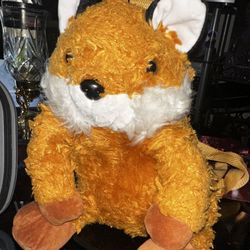  preowned in good condition Critter care collection FOX backpack.  Super adorable plushy Fox backpack. Approx 16” tall. One zipper pocket. Soft and sn