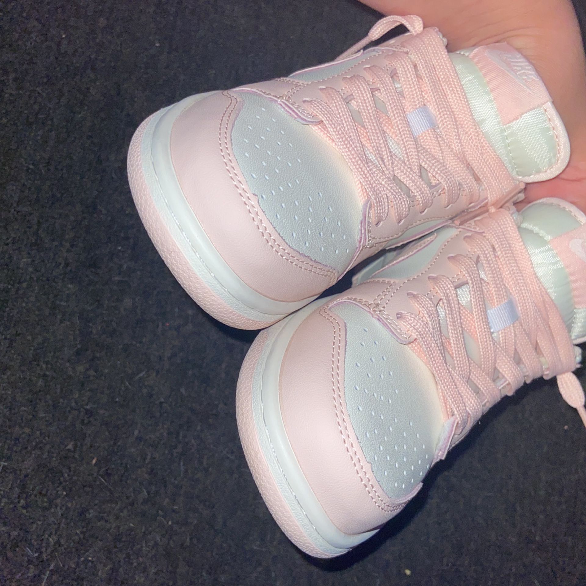 Pink And White Dunks