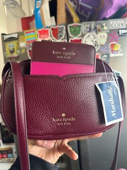Kate Spade New York Burgundy Crossbody Bag
