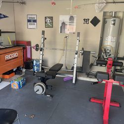 Weight Bench And Rack Only!