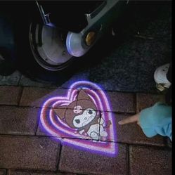 Hello Kitty Sanrio Kuromi Projection LamP Car Door Light