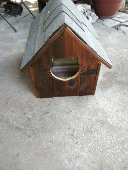 for your cat rustic house for the winter
