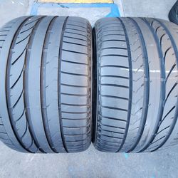 2 USED TIRES BRIDGESTONE RFT 315/35/20