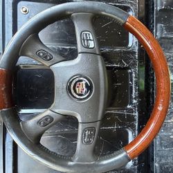 Wood Grain Cadillac Escalade Steering Wheel