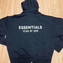 Essentials Zip Hoodie Black Fear Of God XXS to XXL Rare Find 100 Authentic