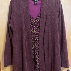 Print Blouses/Cardigan, SizeXL New Condition