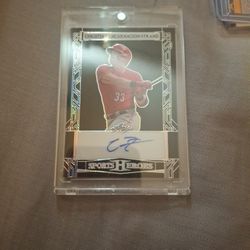 2024 Leaf - Sports Heroes Insert (Serial# 37/49) Christian Encarnacion-Strand Rookie Autograph 
