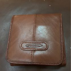 Vintage Leather Fossil Wallet